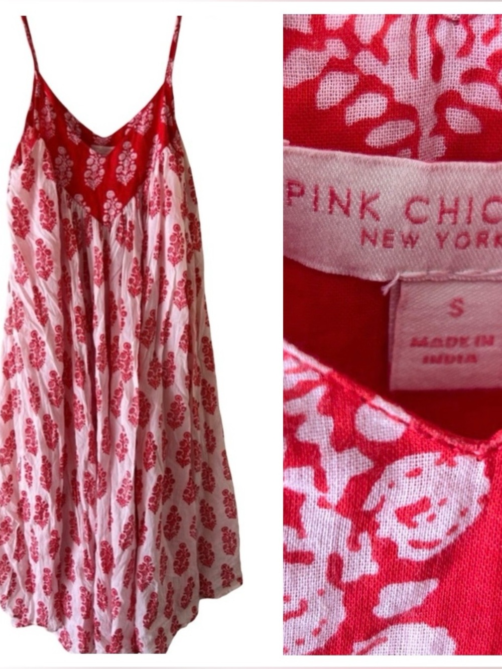 Pink Chicken Cotton Dress